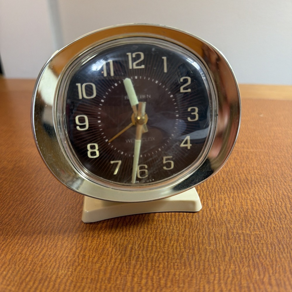 Westclox Big Ben Deluxe Windup Vintage Luminescent Alarm Clock Retro Working